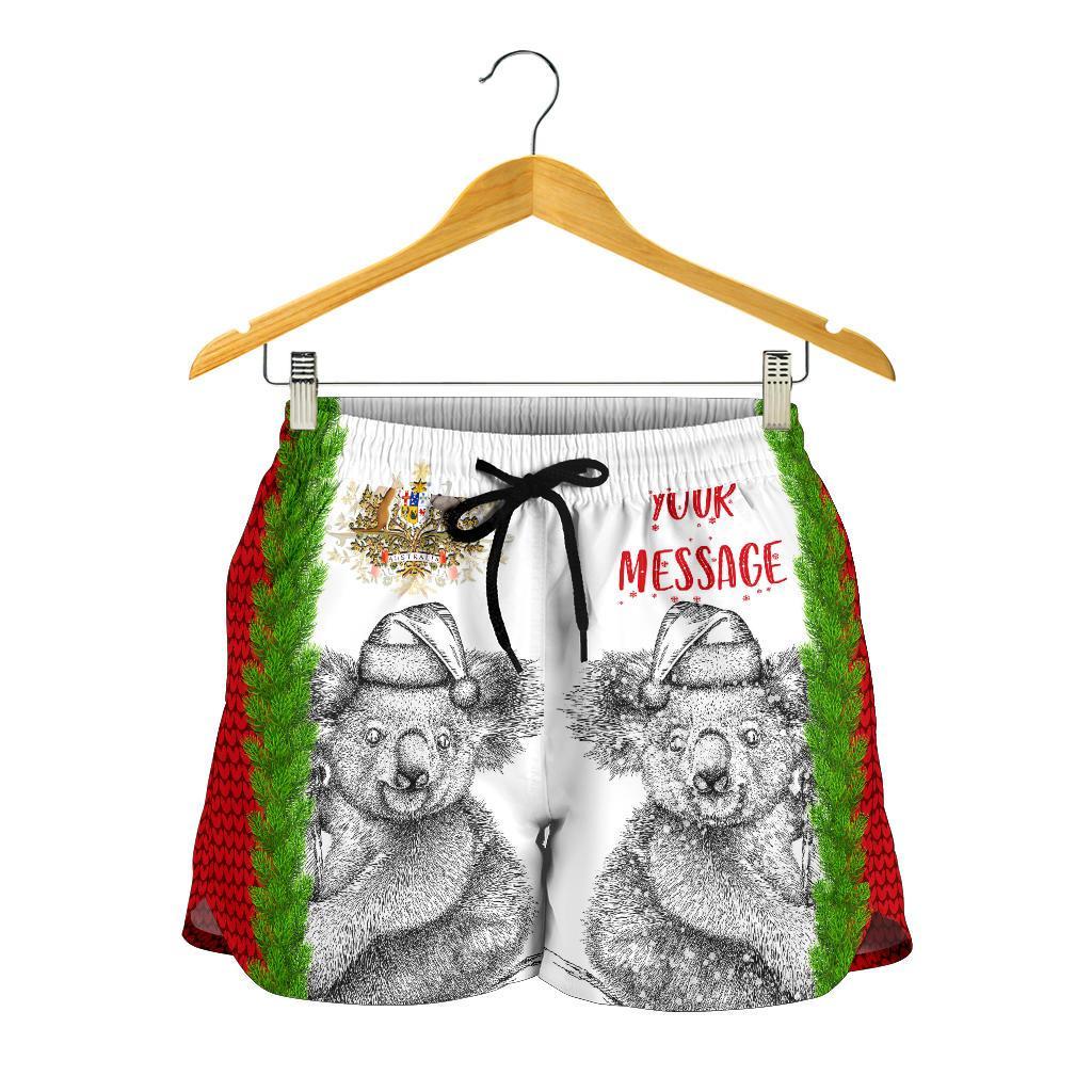 [Custom] Christmas All Over Print Women's Shorts - Merry Christmas Koala - Vibe Hoodie