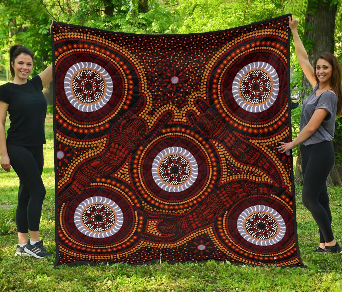 aboriginal-premium-quilt-aboriginal-human-dot-painting-art