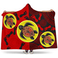 aboriginal-hooded-blanket-turtle-footprint-circle-dot-painting