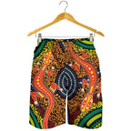 1st-australia-men-shorts-aboriginal-two-lizards-dot-painting-circle