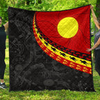 aboriginal-premium-quilt-indigenous-flag-circle-dot-painting