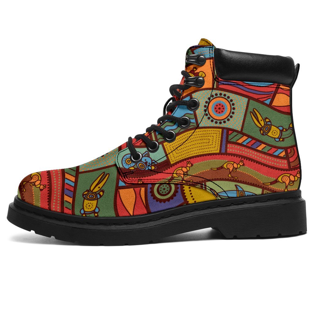all-season-boots-aboriginal-art-with-animals