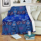 aboriginal-premium-blanket-boomerangs-and-dot-painting-art-ver02
