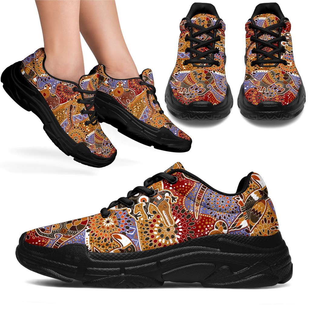 aboriginal-sneakers-koala-kangaroo-patterns-chunky-shoes