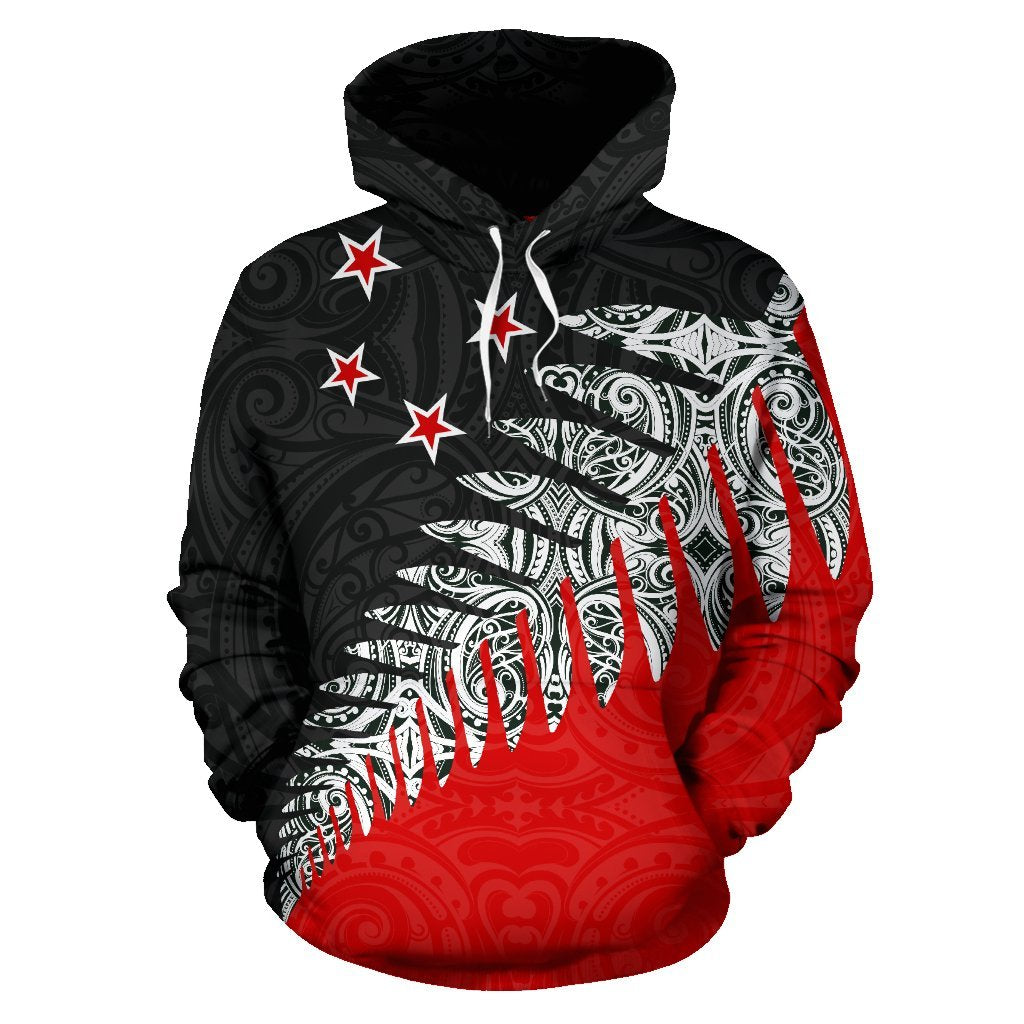 new-zealand-silver-fern-hoodie-black-red