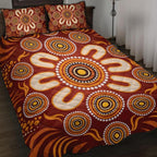 aboriginal-quilt-bed-set-circle-flowers-patterns-ver03