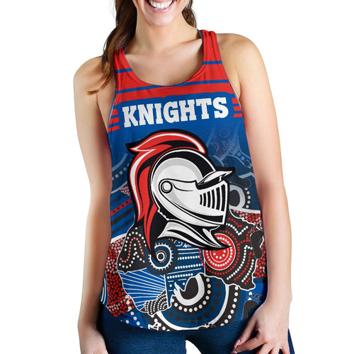 (Custom Personalised) Knights Women Tank Top Aboriginal Horizontal Style - Vibe Hoodie