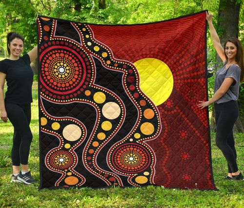 aboriginal-premium-quilt-australia-aboriginal-lives-matter-flag-circle-dot-painting-art-quilt
