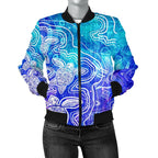 aboriginal-womens-bomber-jacket-sea-turtle-with-indigenous-patterns-blue