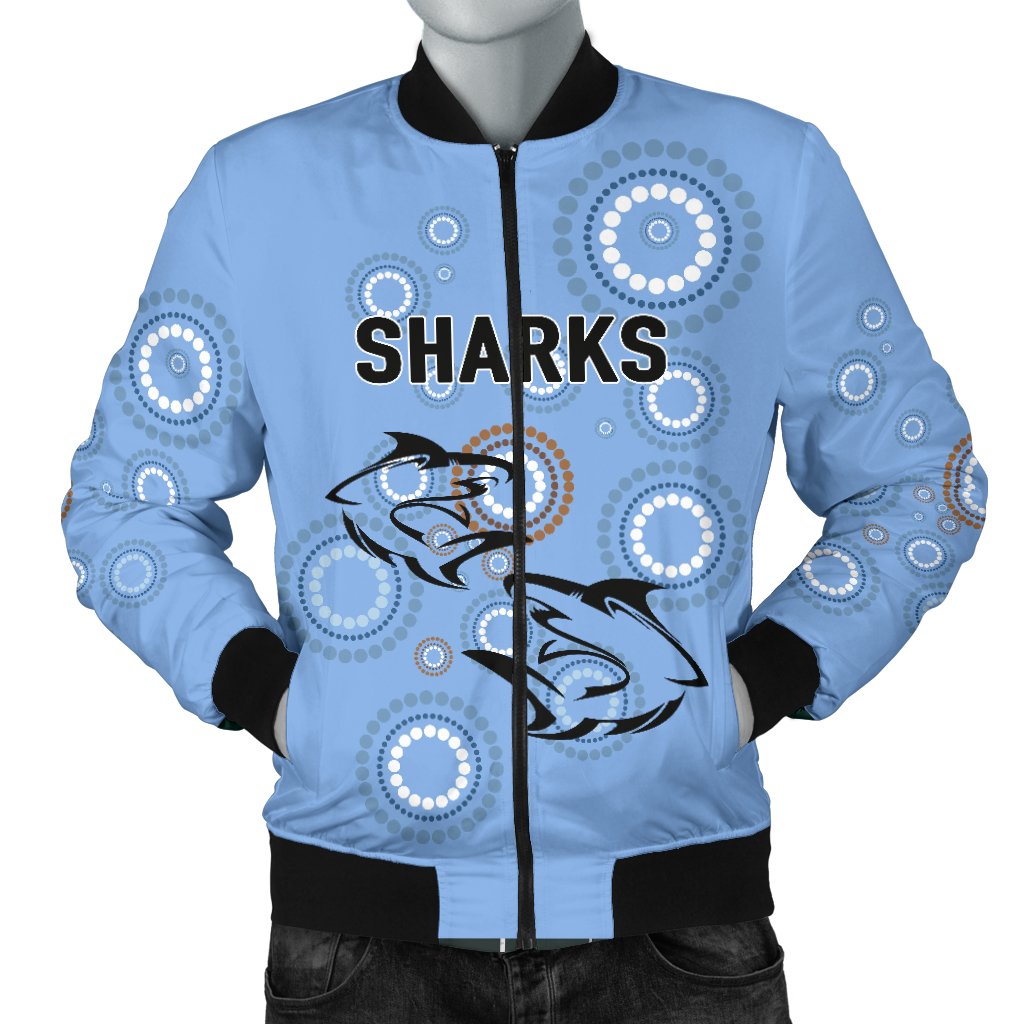 cronulla-sutherland-mens-bomber-jacket-sharks-anzac-day-unique-indigenous-3