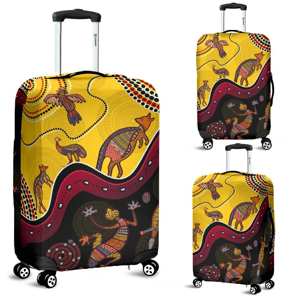 aboriginal-luggage-covers-indigenous-animals-life-art