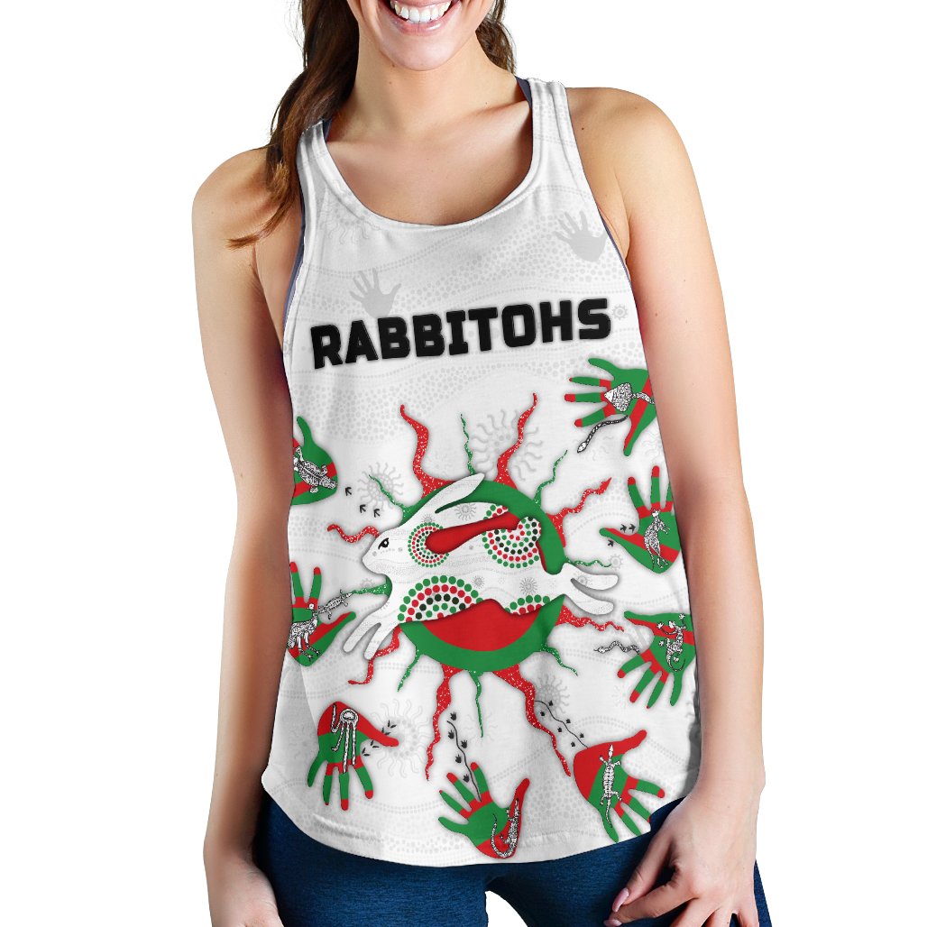 Rabbitohs Indigenous Racerback Tank Animals Aboriginal - Vibe Hoodie