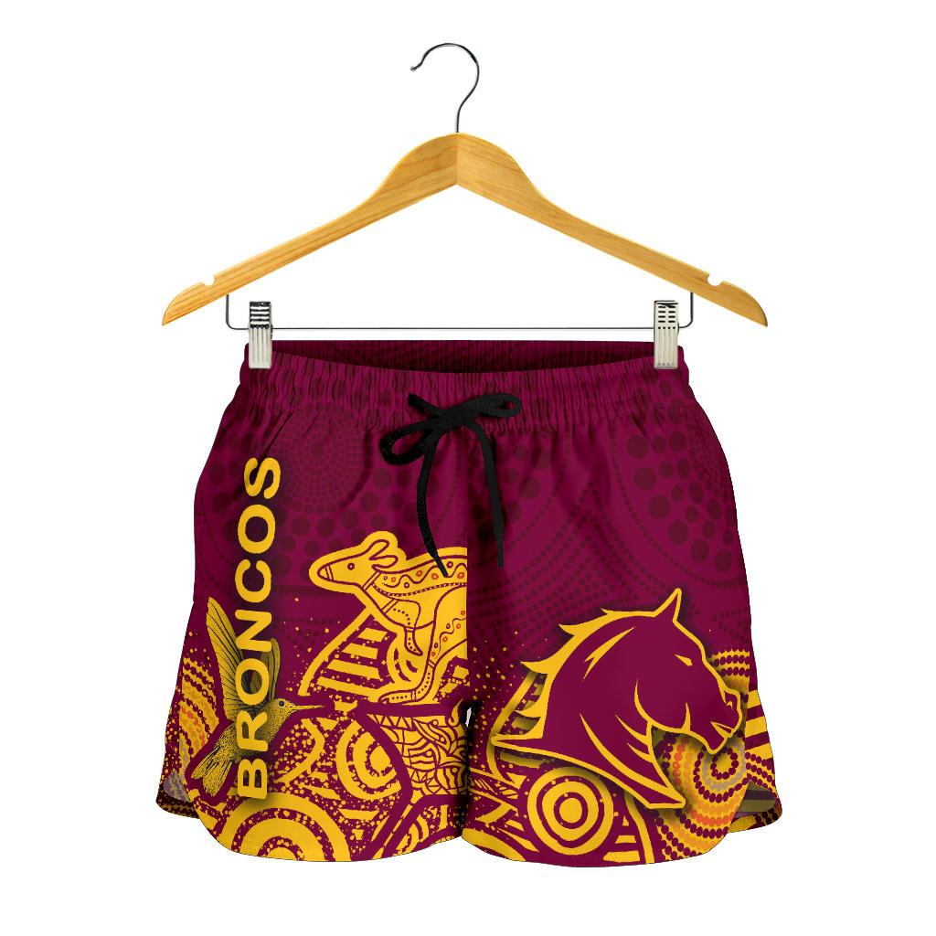 Brisbane Women Shorts Broncos Indigenous - Vibe Hoodie