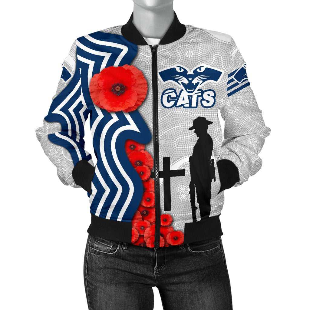geelong-womens-bomber-jacket-cats-anzac-day-indigenous