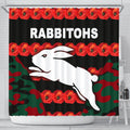 south-sydney-rabbitohs-shower-curtain-anzac-day-poppy-flower-vibes