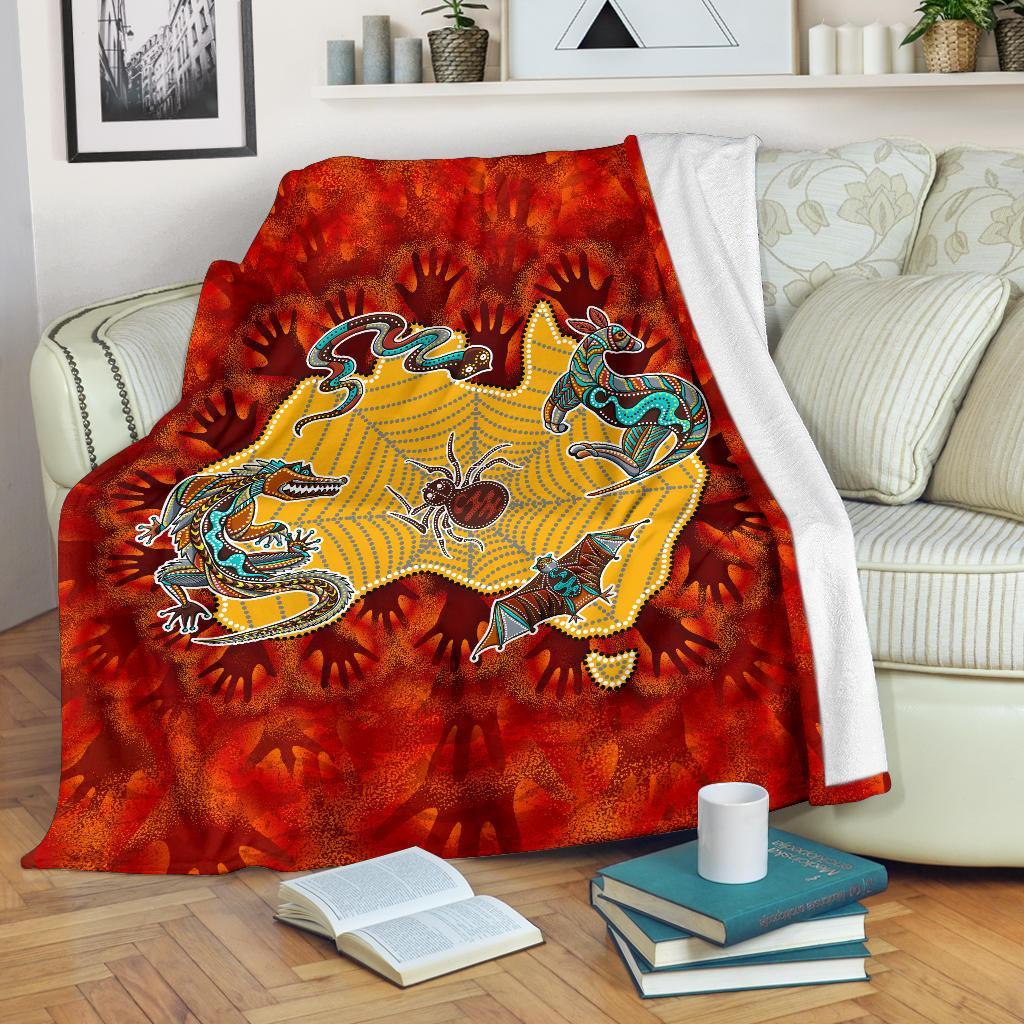 aboriginal-premium-blanket-australia-map-hand-patterns-spider-web
