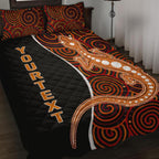 aboriginal-personalised-quilt-bed-set-indigenous-lizard-dreaming