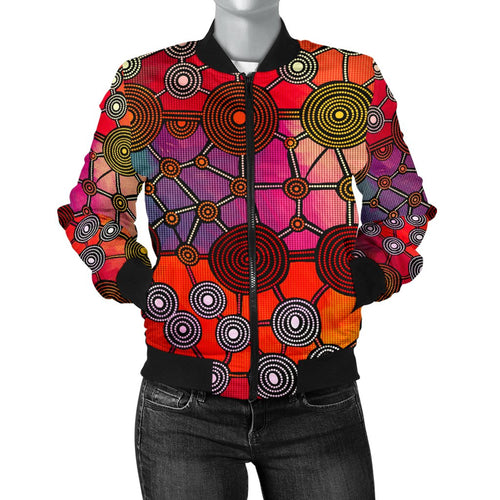 bomber-jacket-aboriginal-pattern-jacket-circle-art-women