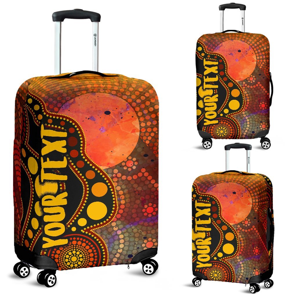 custom-text-aboriginal-luggage-covers-australia-indigenous-flag-circle-dot-painting-art-golden