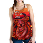 Racerback Tank - Koala Bushfire Tank Pray For Australia - Women - Vibe Hoodie
