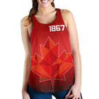 Canada Day Since 1867 Women'S Racerback Tank - Vibe Hoodie