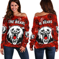 North Sydney Women's Off Shoulder Sweater The Bears Indigenous - Vibe Hoodie