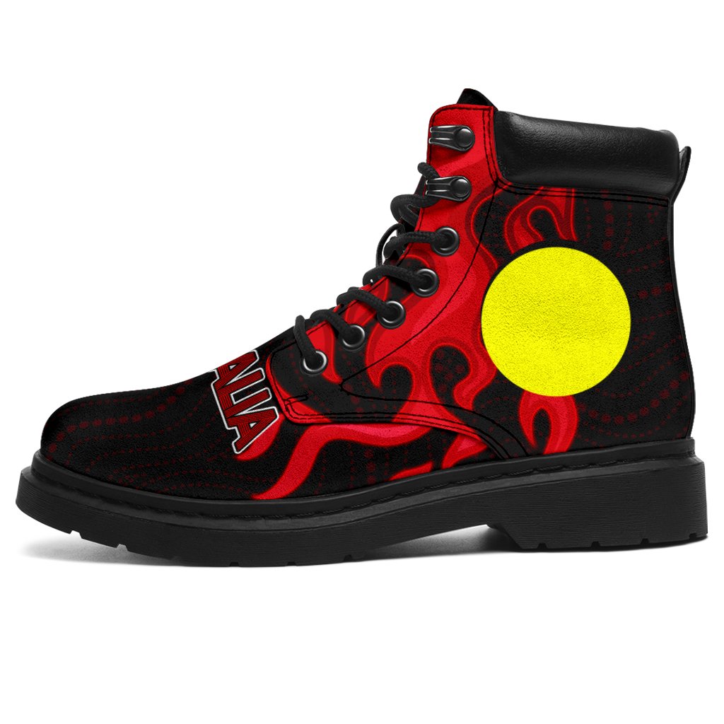 aboriginal-boots-flame-sun-patterns-indigenous-colors-all-season