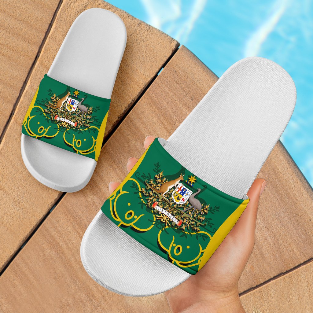 slide-sandals-australian-coat-of-arms-and-koala