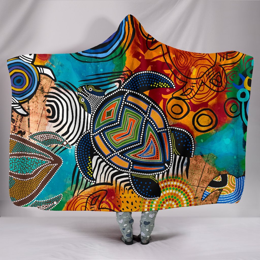 aboriginal-hooded-blanket-turtle-indigenous-art