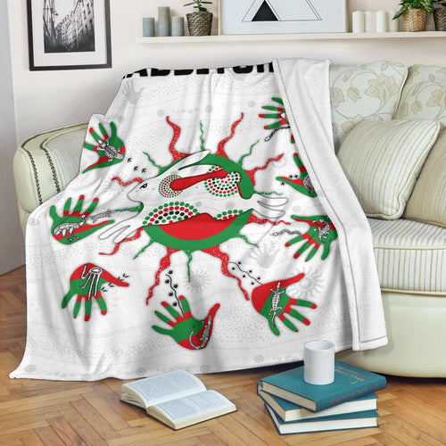 rabbitohs-indigenous-premium-blanket-animals-aboriginal