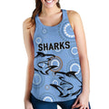 Cronulla Women's Racerback Tank Sharks Unique Indigenous - Vibe Hoodie