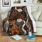 aboriginal-premium-blanket-indigenous-fish-and-snake