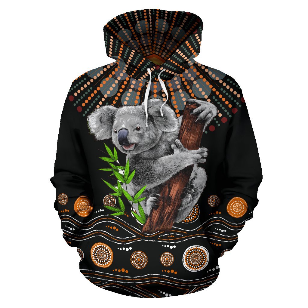 aboriginal-hoodie-koala-sun-circle-dot-painting-all-over-print