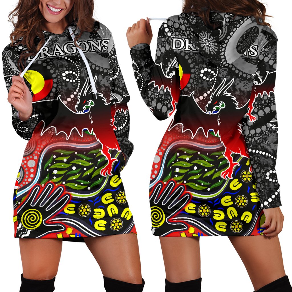 color-dragons-women-hoodie-dress-naidoc-week