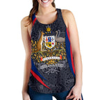 Aboriginal Women's Racerback Tank, Australian Coat of Arms - Aussie Spirit - Vibe Hoodie