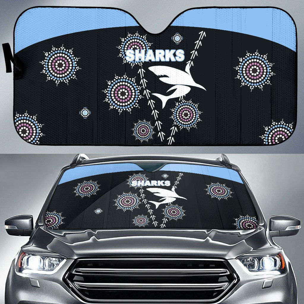 cronulla-auto-sun-shades-sharks-simple-indigenous-black