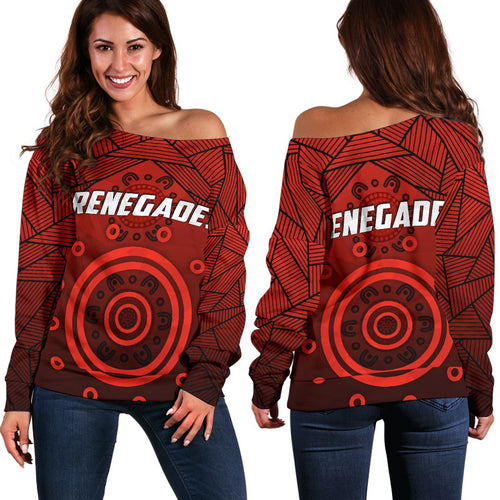 Renegades Indigenous Off Shoulder Sweater - Vibe Hoodie
