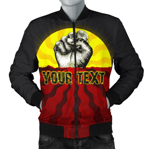 custom-aboriginal-mens-bomber-jacket-black-lives-matter-sun-dot-painting