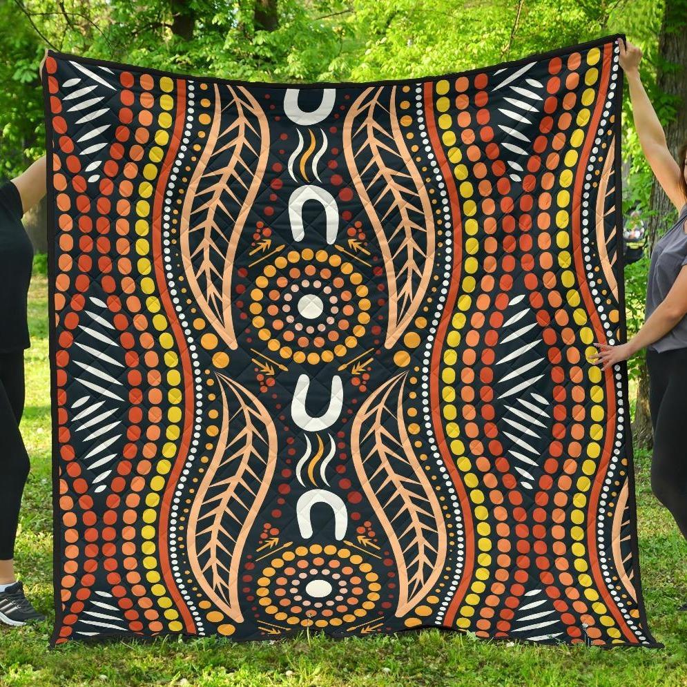 aboriginal-premium-quilt-indigenous-dot-painting