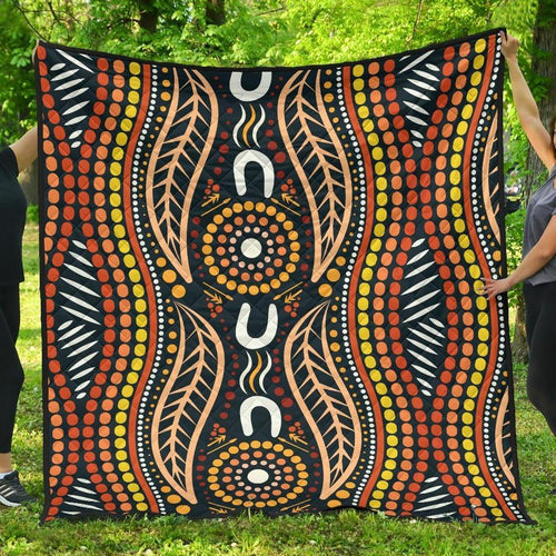 aboriginal-premium-quilt-indigenous-dot-painting