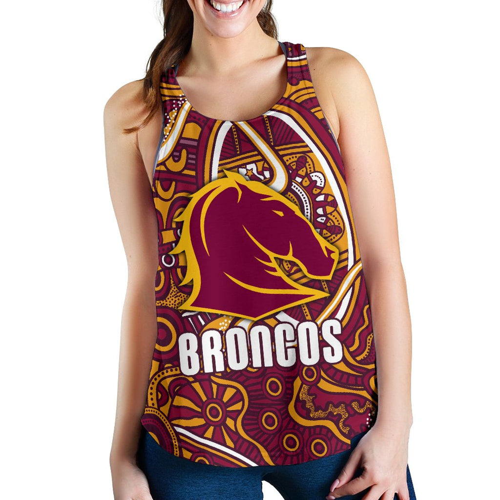 Broncos Rugby Women's Racerback Tank Indigenous - Vibe Hoodie