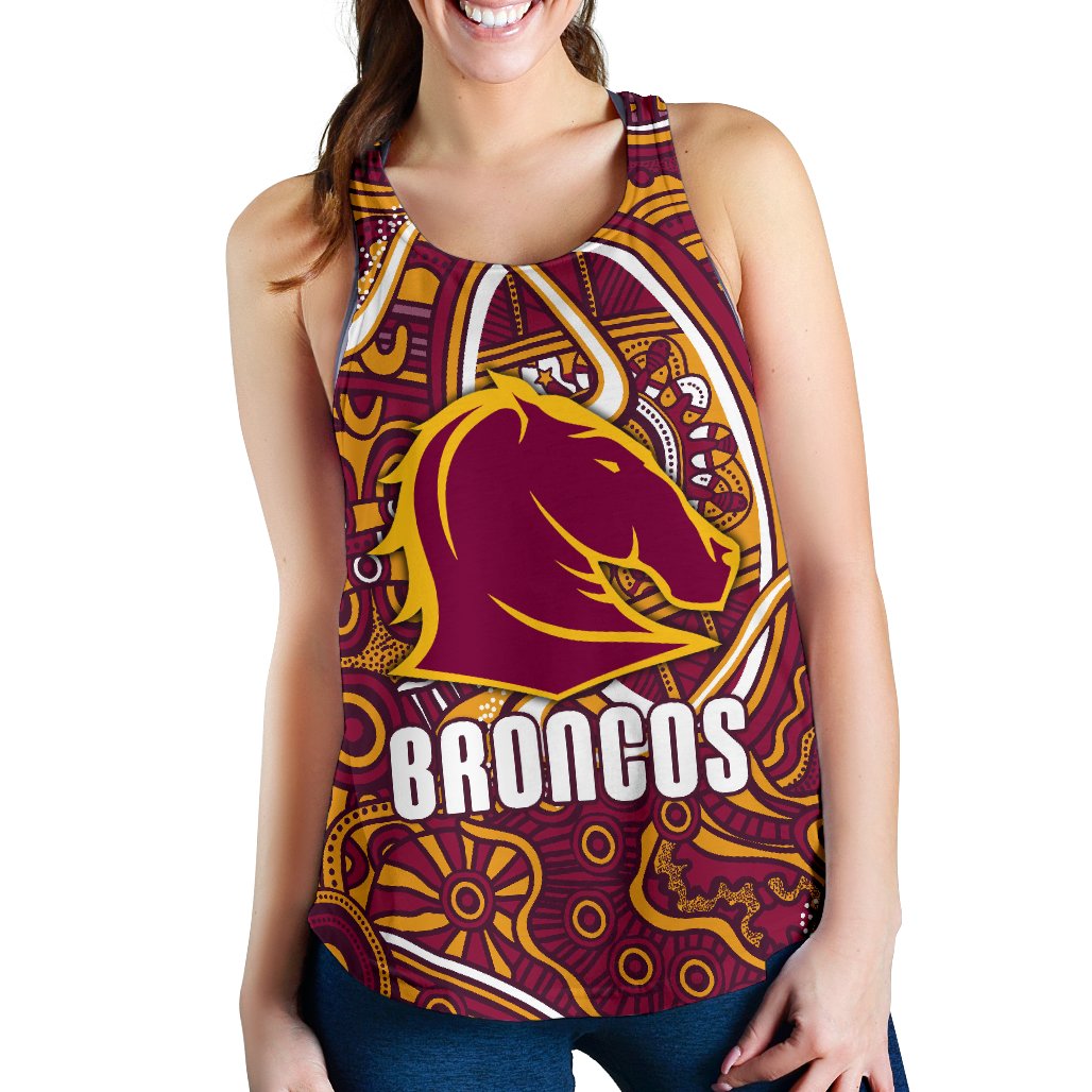 Broncos Rugby Women's Racerback Tank Indigenous - Vibe Hoodie