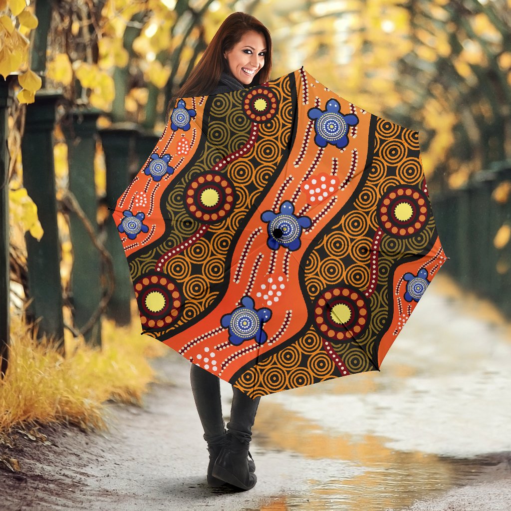 umbrellas-aboriginal-dot-unique-style-turtle
