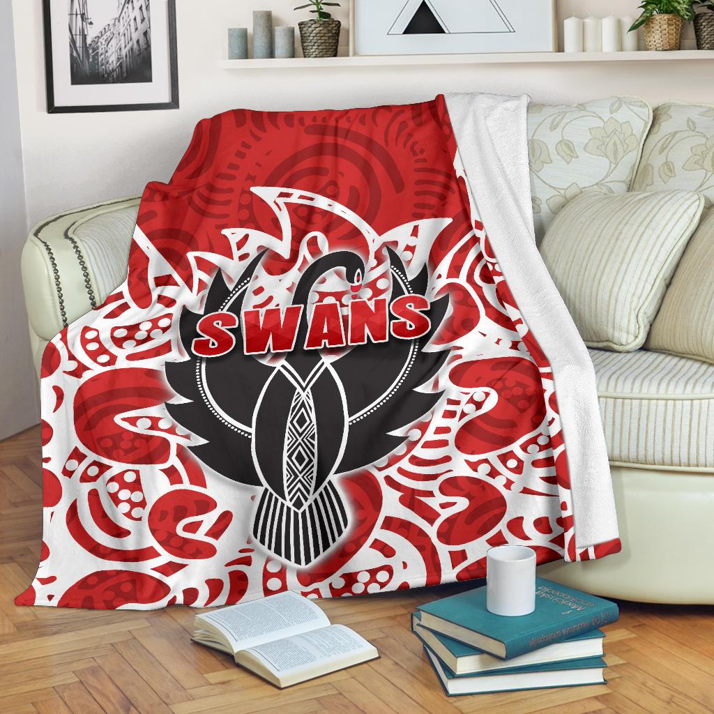 sydney-premium-blanket-simple-indigenous-swans