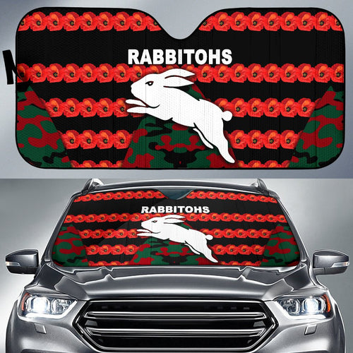 south-sydney-rabbitohs-auto-sun-shades-anzac-day-poppy-flower-vibes