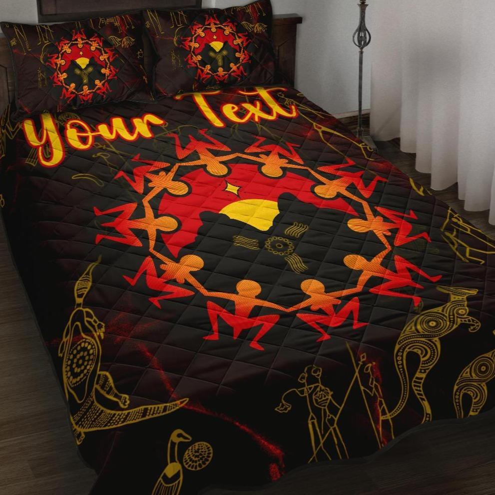 custom-aboriginal-quilt-bed-set-australia-map-and-indigenous-flag