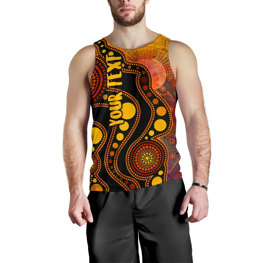 custom-text-aboriginal-mens-tank-top-australia-indigenous-flag-circle-dot-painting-art-golden