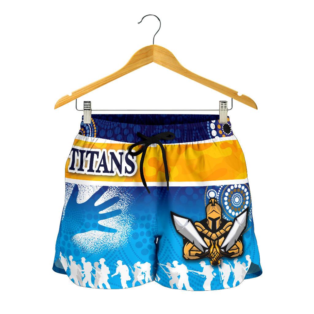 Gold Coast Women Shorts Titans Gladiator Anzac Day 2021 Version - Indigenous - Vibe Hoodie