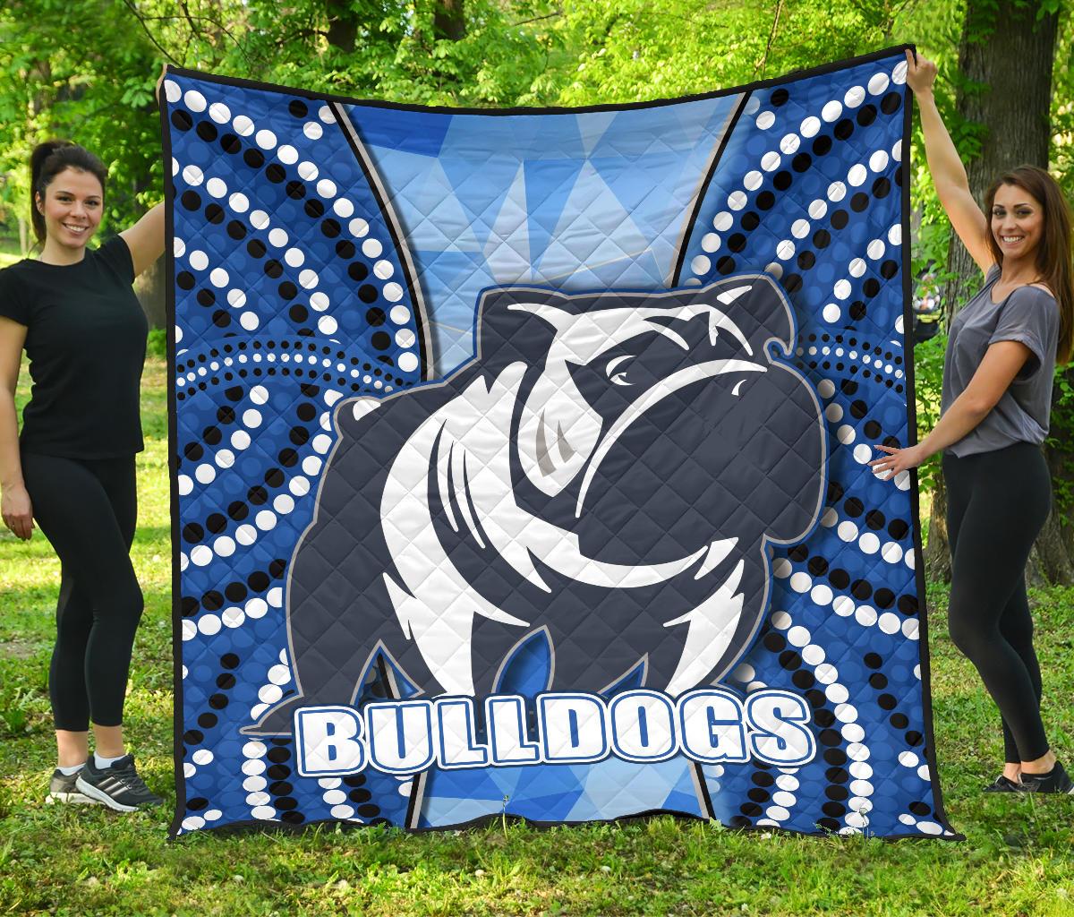 bulldogs-premium-quilt-indigenous-snappy