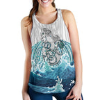 Maori Manaia The Blue Sea Women'S Racerback Tank, White - Vibe Hoodie